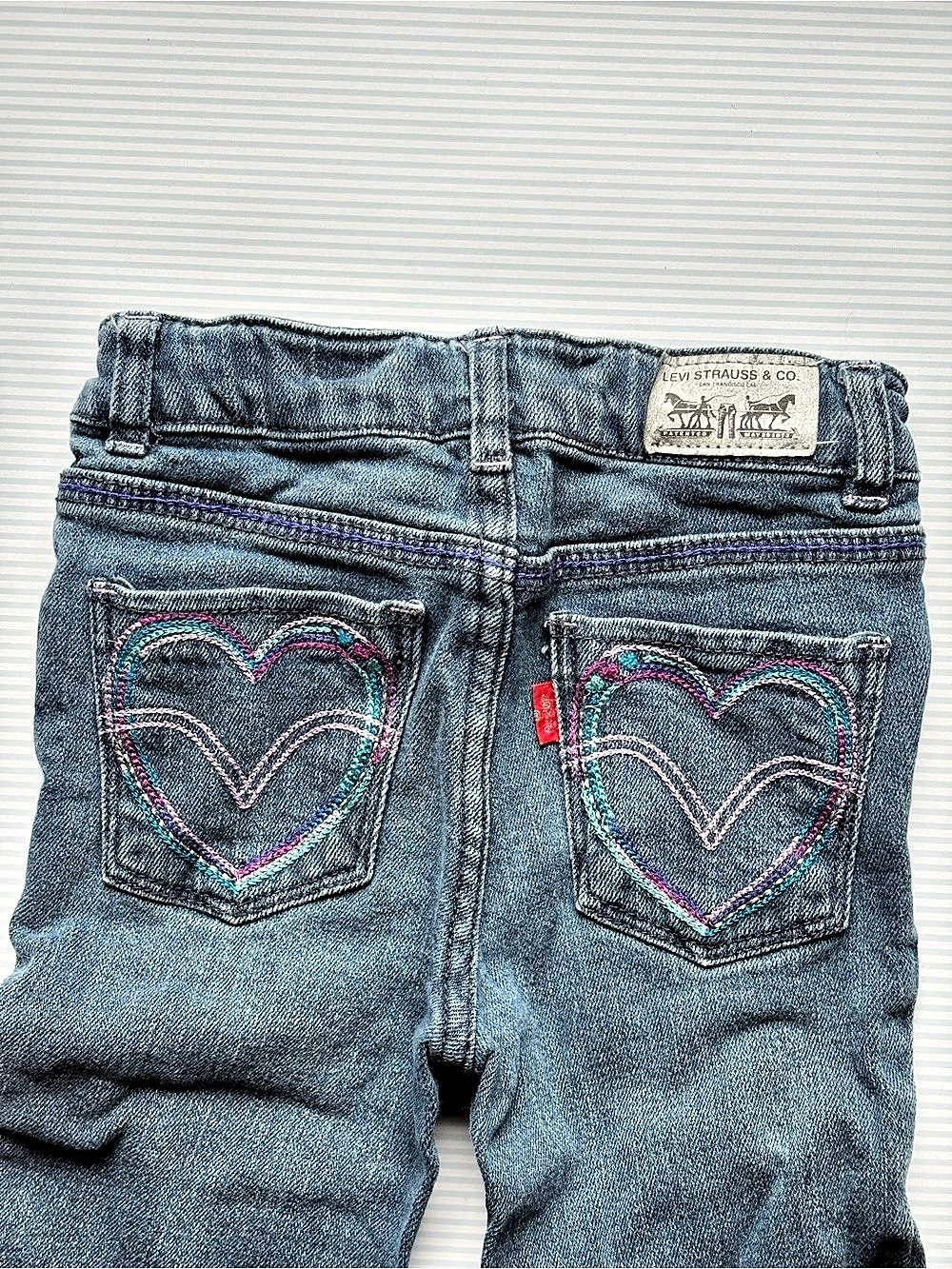 Levi's Slim Straight Kids Jeans in Blue Like New